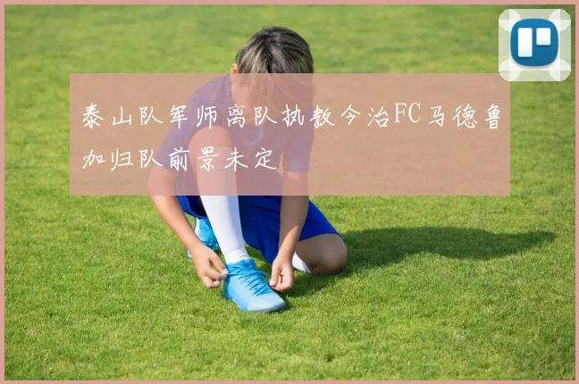 泰山队军师离队执教今治FC马德鲁加归队前景未定